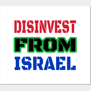 DISINVEST FROM ISRAEL - Back Posters and Art